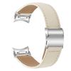 Wrist Strap with Silver Quick Release Connector For Samsung Galaxy Watch6/Watch6 Classic Genuine Leather Watch Band