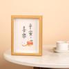 Rectangle Wooden Photo Frame Desktop Decors Holder Stand Table Centerpieces Picture for Living