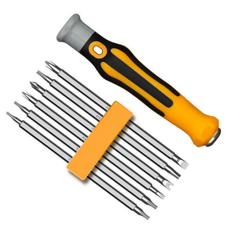

Magnetic Screwdriver Set 12 in 1 Heads Plate Crossed Torx Mini Portable Tool Precision Suitable for PC Watch Camera