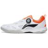 Li Ning Mage Pe Comfortable Cushioning Low Top Table Tennis Shoes Unisex White Orange APPU017-1