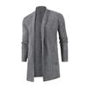 Men Sweater Coats Korean Style Men's Slim Mid-length Solid Knitted Jackets Male Casual Sweaters Cardigan Coat