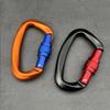 Aluminum D Shape Key Hooks 3 Colors Outdoor Ascend Tool Mountaineering Protective Equipment