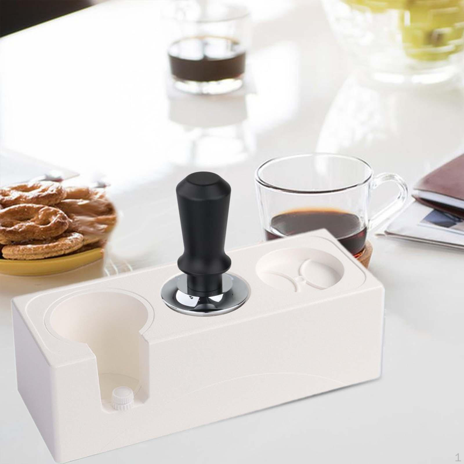 Регулируемая подставка для темпера эспрессо для портафильтров различных размеров белый