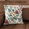 2D Vintage Floral 2D  Print Throw Pillow Covers Pattern Cushion Cover Suitable For Sofa Bedroom Car Pillow Cover