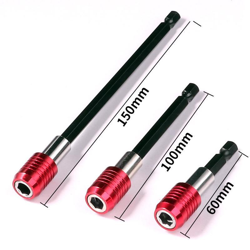 Hexagonal Quick Release Extension Rod for Electric Drills & Screwdrivers, Self-Locking, 1/4" Hex, Transfer Batch Head, 1 Piece