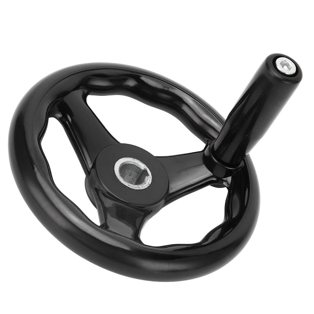 16mm Hole Diameter Lathe Hand Wheel 0.63 x 6.3in Hand Wheel Durable Universal Handwheel  Grinders