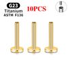 10 Stück G23 Titan Piercing Intern Gewindete Stecker Ohrstecker Stäbchen Basis 16G Für Labret Lippe Ohr Körper Piercing Schmuck Zubehör