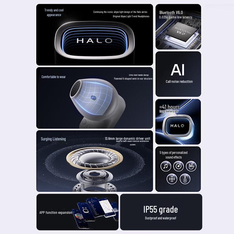 EDIFIER Halo Series RGB Wireless Earphones