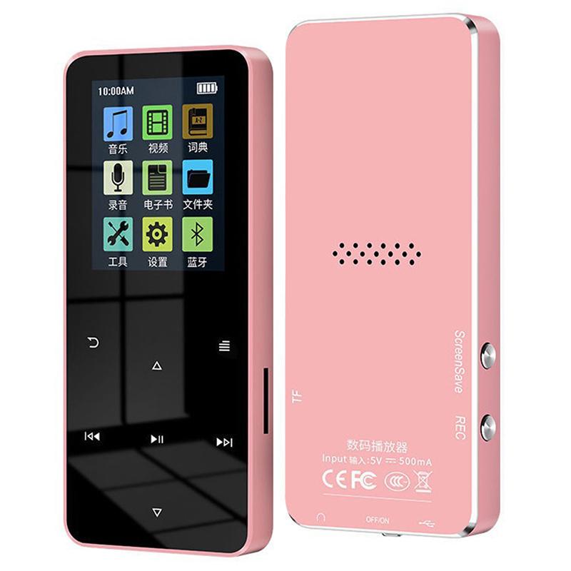 Mp4 Player With Bluetooth Built-In Speaker Touch Key Fm Radio Video Player