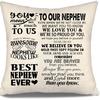 To My Bonus Daughter Gift Ideas Throw Pillow Covers for Bonus Daughter from Bonus Mom Bonus Dad Birthday Graduation Thanksgiving