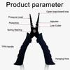 Stainless Steel Fishing Plier Hook Remover Outdoor Fish Line Cutter Tool Comfortable Grip Scissors Fishing Accessories