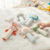 Crinkle Sound Soft Stuffed Animal Rattle Squeaky Sound Infant Hand Ring Plush Rattles  Toddler