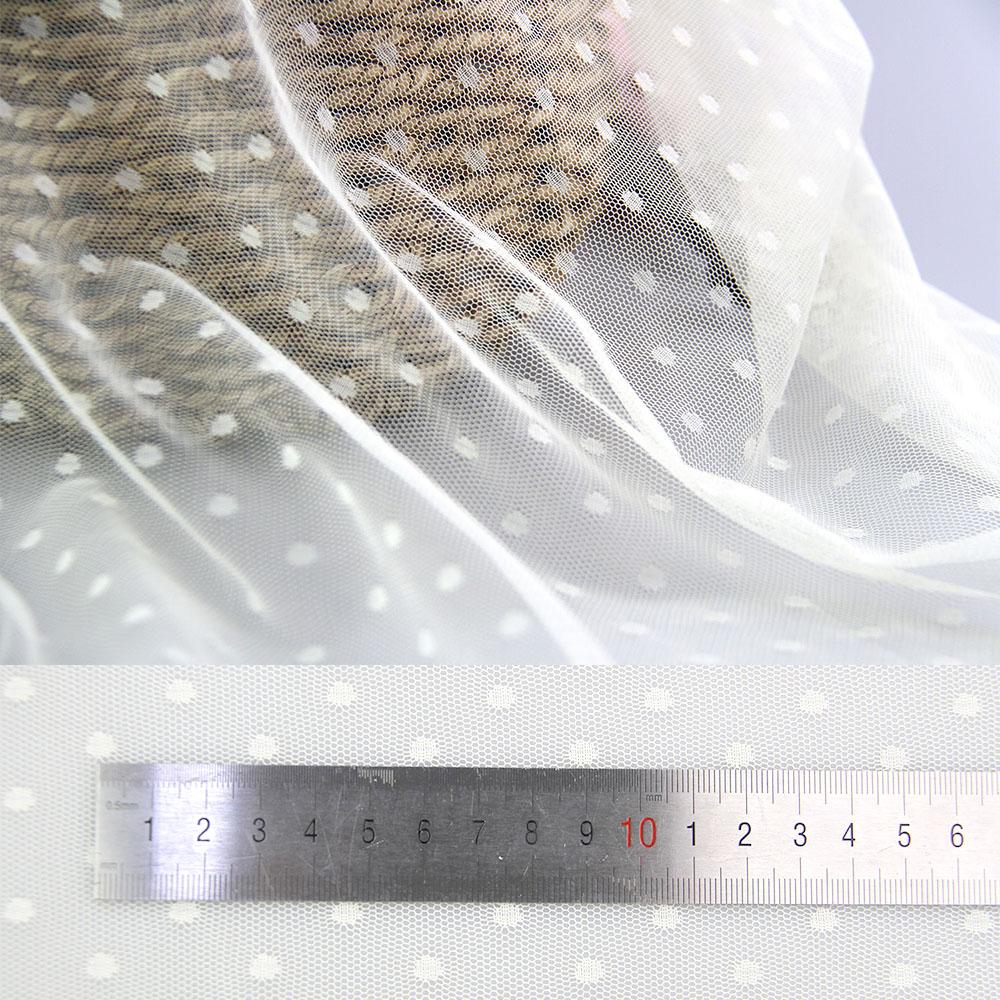 Polka Dot Tulle Mesh Fabric 100x150cm Jacquard Net Cloth for DIY Apparel Women Dress Prom Skirt Handmade Craft Sewing Materials