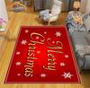 Christmas Rug  Santa Playroom and Bedroom Plush Carpet Non-slip  Soft Play Mat Bed Area Rug Parlor Decor