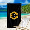 Asciugamano da Spiaggia Stampato con Emblema Wolves Football Club, Microfibra Super Morbida, Regalo Perfetto Compleanno, per Piscina, Spiaggia, Viaggio, per famiglia e amici