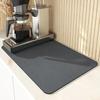 Dish Drying Mat Super Absorbent Hide Stain Rubber Backed Kitchen Countertop Dinnerware Tableware Under Coffee Bar Pot Cup Mat