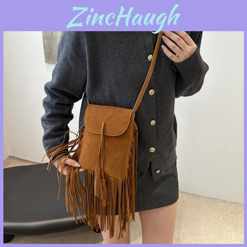 Chic 2024 Vintage Commute Fashion Handbag With Eye-catching Fringe Details