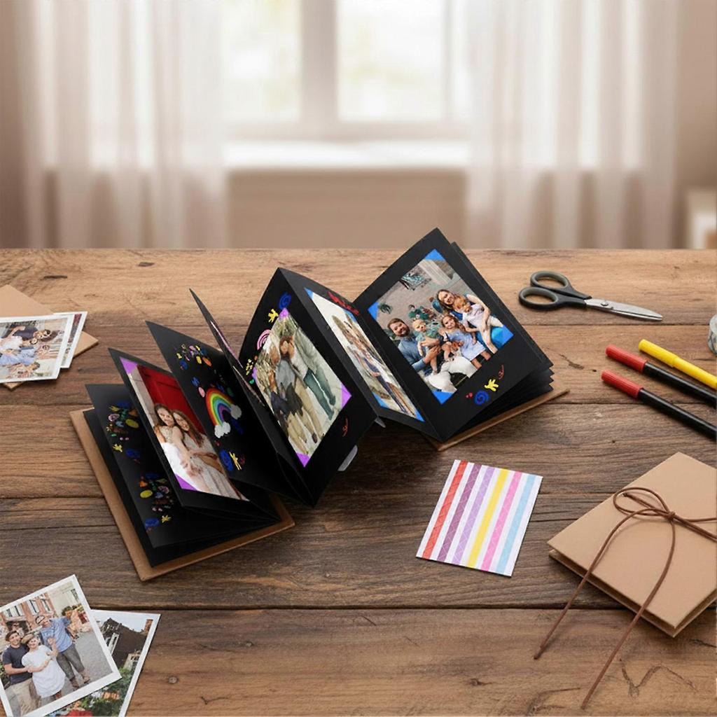 DIY Folding Photo Album Kit Birthday Gift With Photo Corner Mounts For