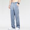 Men's Summer Large Size Thin Loose Straight Wide Leg Jeans