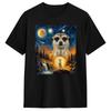 Howling Meerkats Vintage 90s Retro Moon Graphic Tshirt Hip Hop Tshirts Short Sleeve Streetwear Tops Beach 100 Cotton Tees