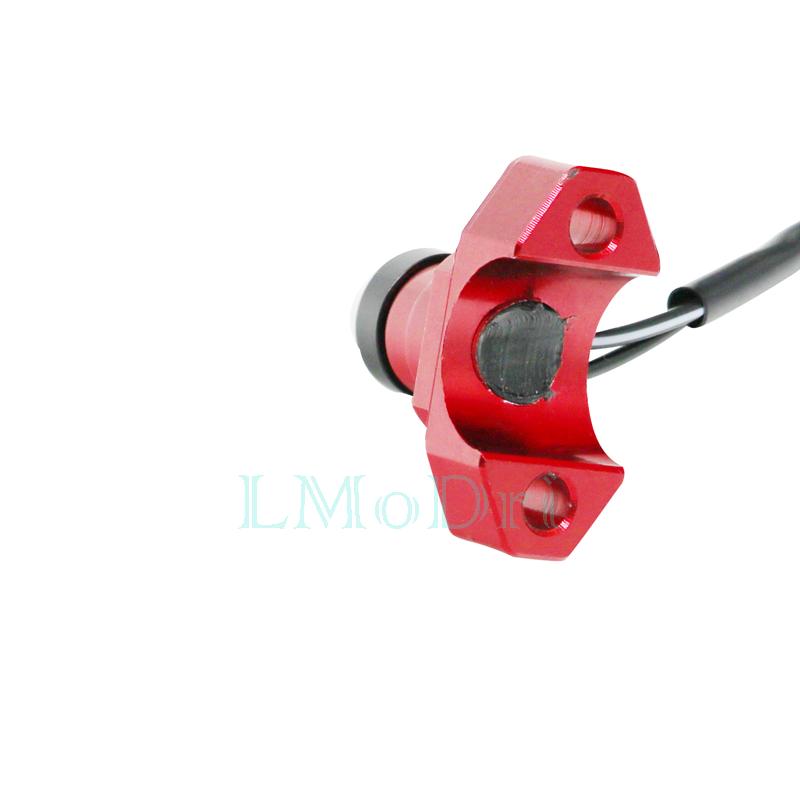LMoDri CNC Aluminum Motorcycle Switch Manual Return Button Handlebar Mount Headlamp Lights Switches