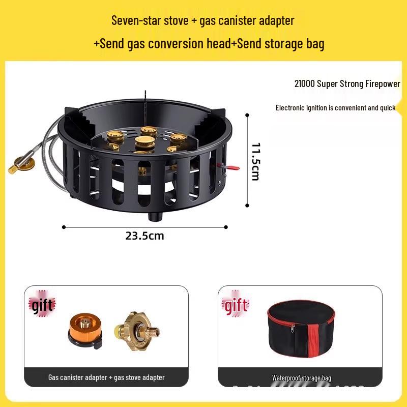 Windproof High-Fire Portable Camping Gas Stove