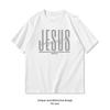 Jesus Changed My Life Religious Unisex Unisex Casual Cotton Printed T Shirts Adult Streetwear Camisetas Tops Tee