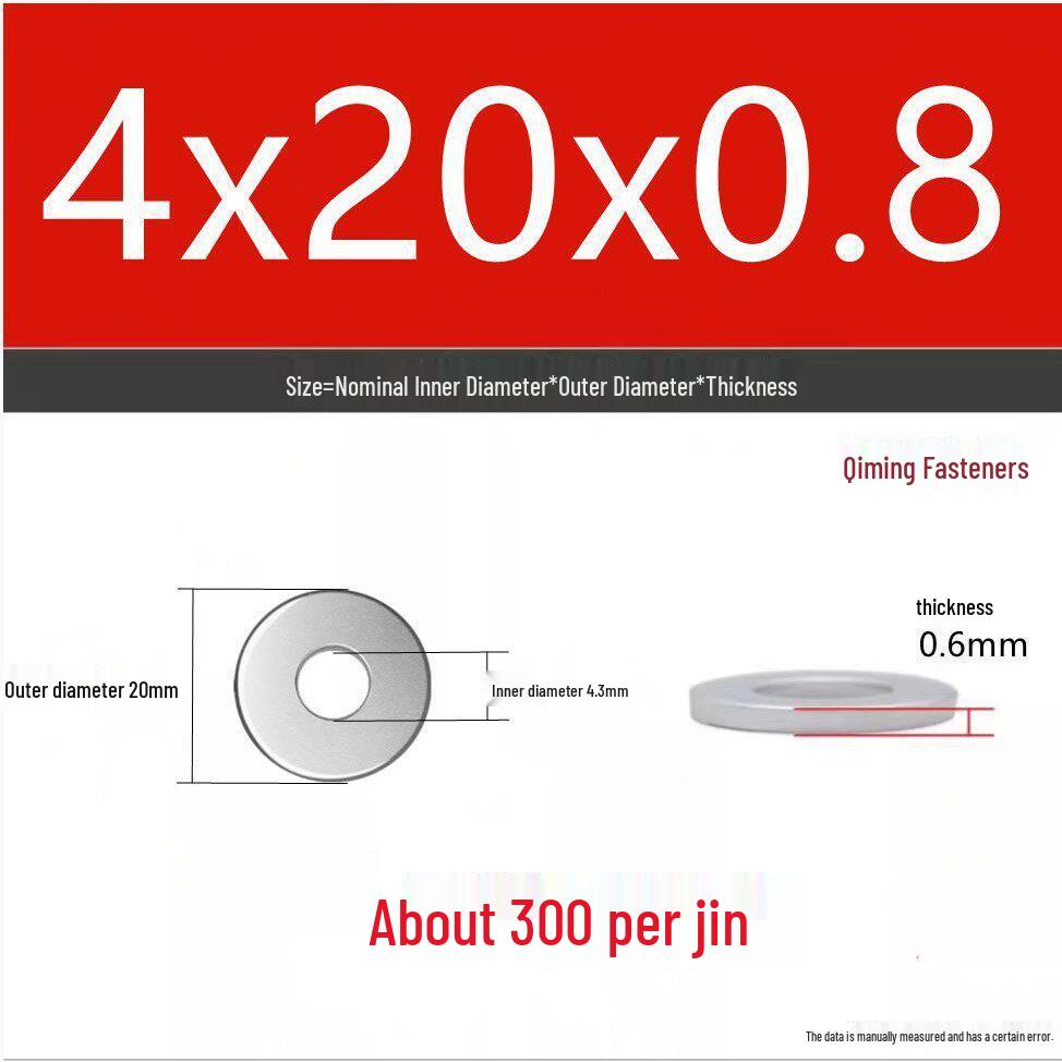 4.8 Grade Galvanized Iron Flat Washer, M3-M40 Oversized Metal Hole Gasket.