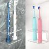 Non Perforated Toothbrush Holder Electric Toothbrush Base Space Saving Wall Mounted Toothbrush Holder Bathroom Accessory