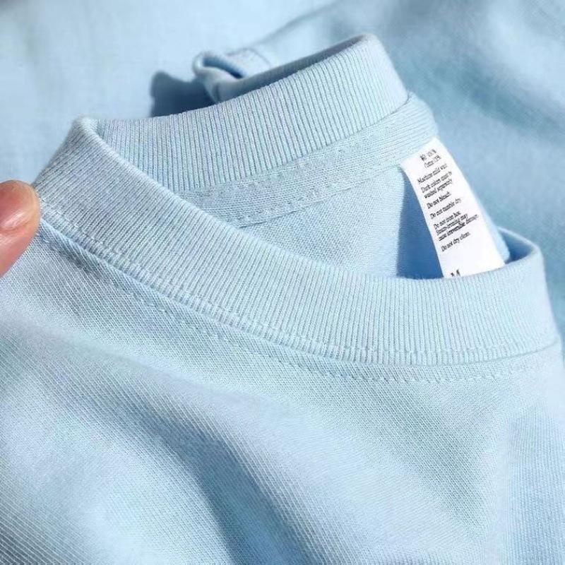 Pure Cotton Long Sleeve White Crew Neck Shirt, Non-See-Through, Loose Fit for Men and Women