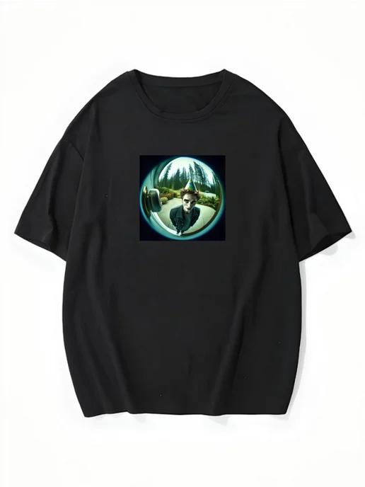 Oversized T-shirt with Twilight print XL