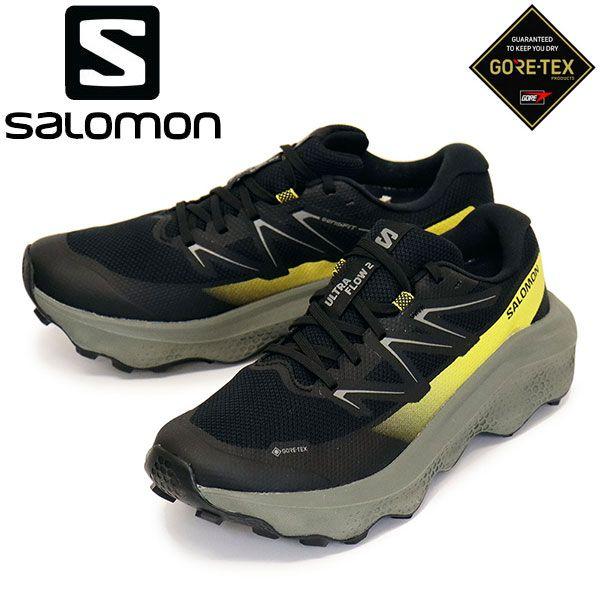 Б/у Мужские кроссовки для трейлраннинга Salomon L47883200 ULTRA FLOW 2 GORE-TEX Черный Sedona Sage Incaberry SL084 25.5см