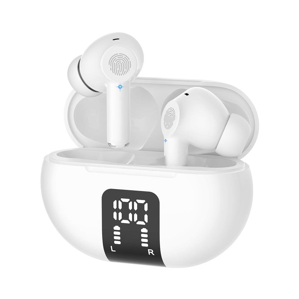 

144 Languages Translator Earbuds Bluetooth-Compatible Real Time Translation Earphone Noise Cancelling for Travel & Business белый