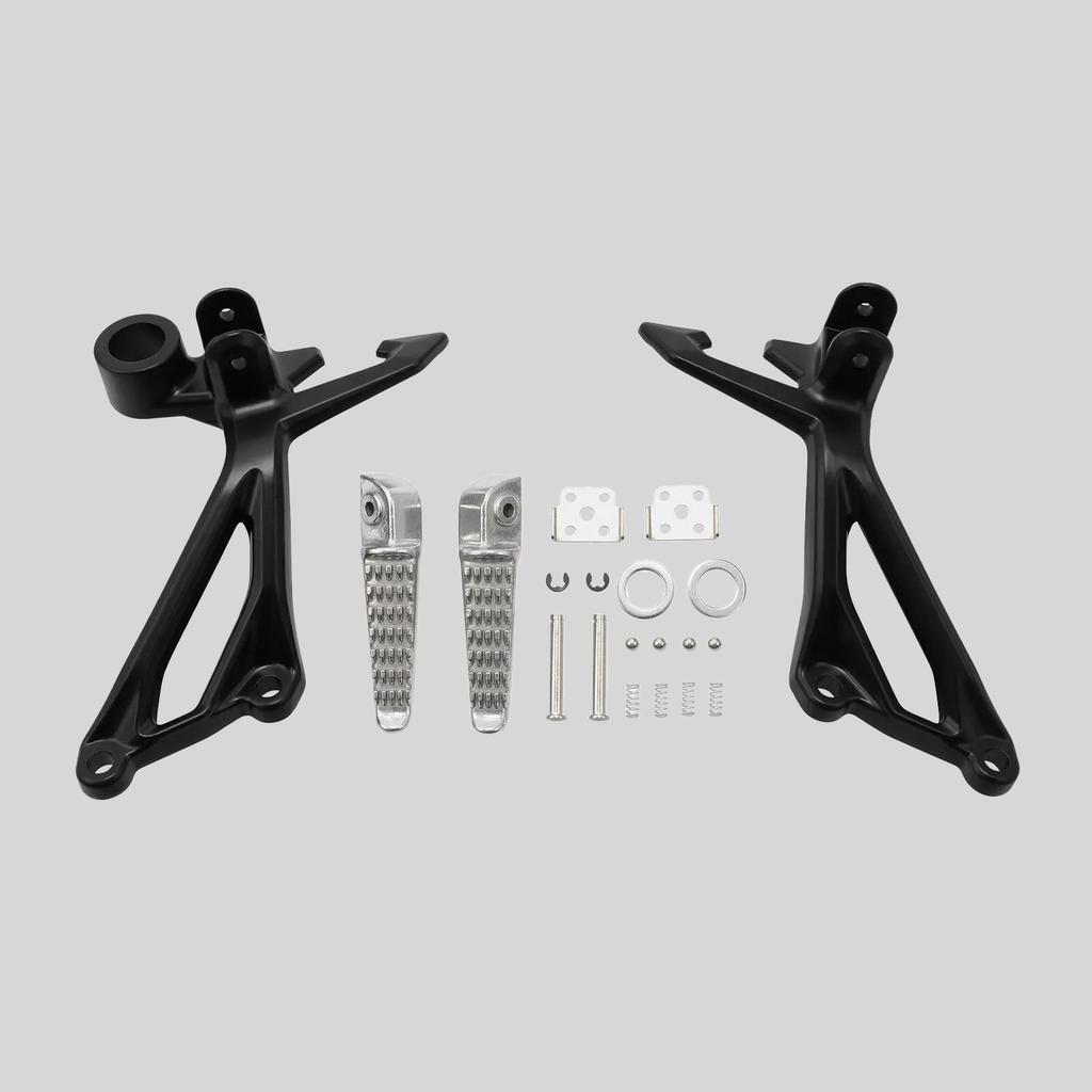 Motorcycle Rear Passenger Footrests Footpegs Brackets For Kawasaki Z900 2017-2024