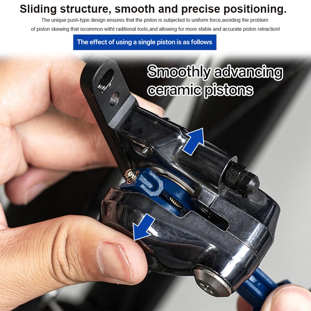 Bike Hydraulic Disc Brake Piston Press Tool Plastic Bicycle Hydraulic Disc Piston Compressor Tool for Brake Caliper Adjustment