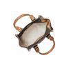Michael Kors MK Kris Vintage Monogram Logo Color Block Polyester Shoulder Crossbody Handbag Small Women Handbag Acorn-Brown 30F1G2KS1B-252