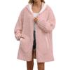 Hooded Zip Blanket Sweatshirt Oversized Flannel Loungewear Senior Men