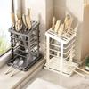 Multi-functional Countertop Kitchen Knife Block with Storage