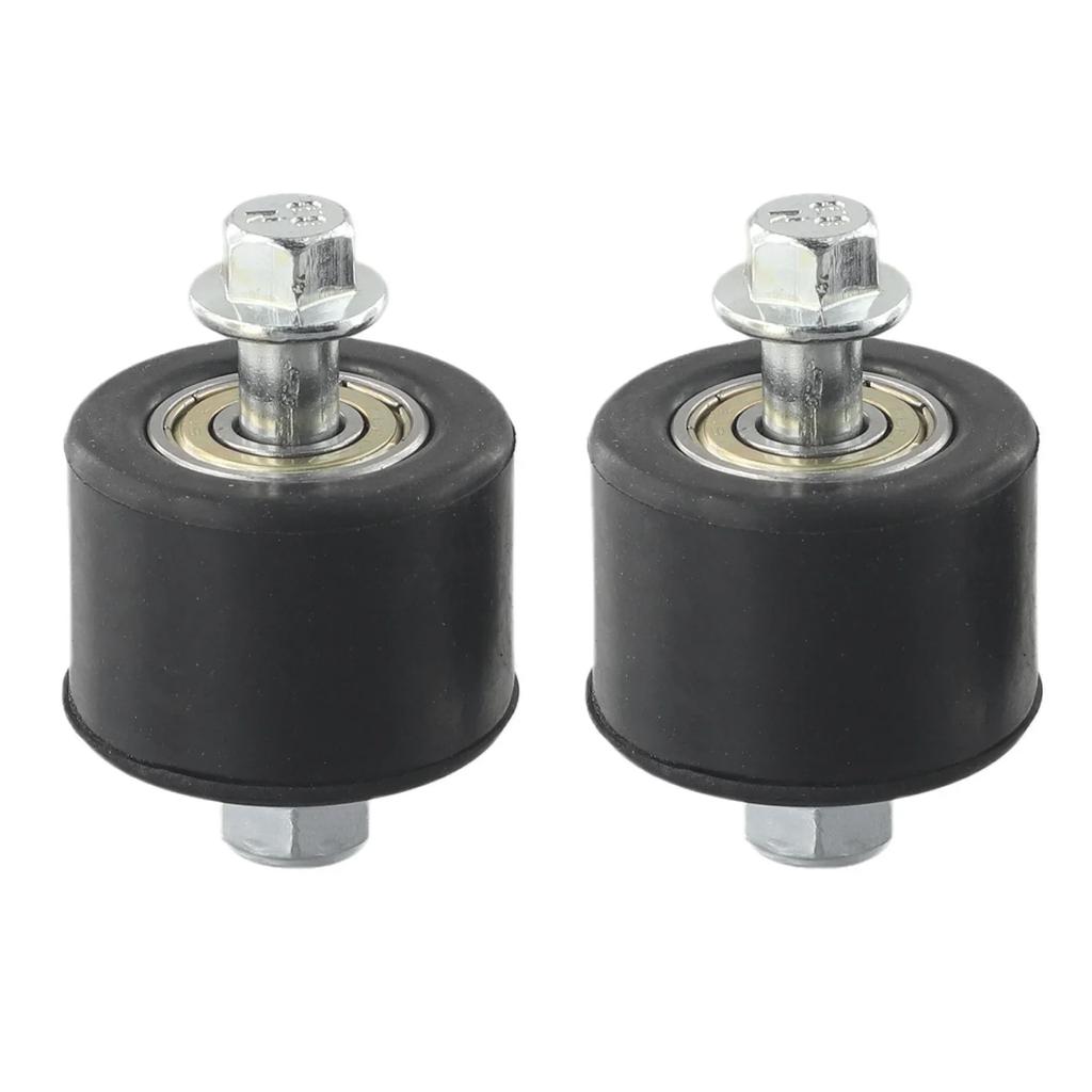 Sprocket Motorcycle Chain Roller With Screws Bolts Gaskets 2Pcs 8mm Cycling Part Rubber For Raptor YFM350 YFM 350