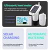 Ultrasonic Level Gauge Water Liquid Tank Depth Temperature Monitor Solar Charging Water Level Gauge with Water Tank Controller