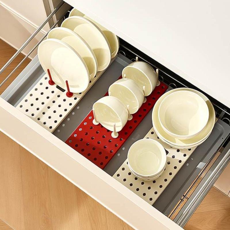Removable Dish Draining Rack Kitchen Pot Lid Plates Storage Racks Multipurpose Shelf Bowl Drying Holder Kitchen Organizer