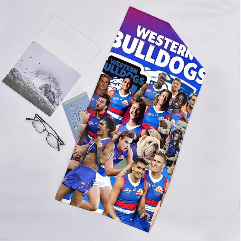Western Bulldogs Fashion Beach Towel: Ideal for Summer Adventures Soft, absorbent and quick drying suitable for swimming and bathing