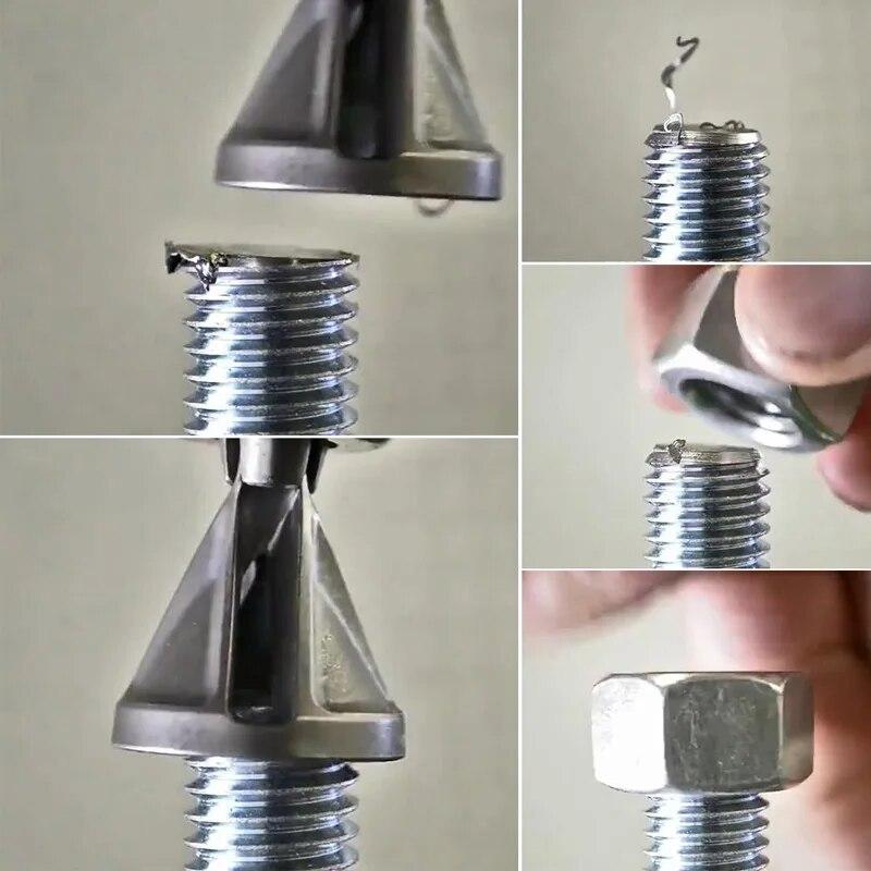 Three Blade New External Chamferer Deburring Triangular/hexagonal Handle Drill Bit Trimming Electric Tool Accessories