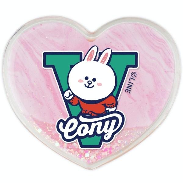 

Line Friends Varsity Glitter Talk Heart, значок Cony, 1 шт.