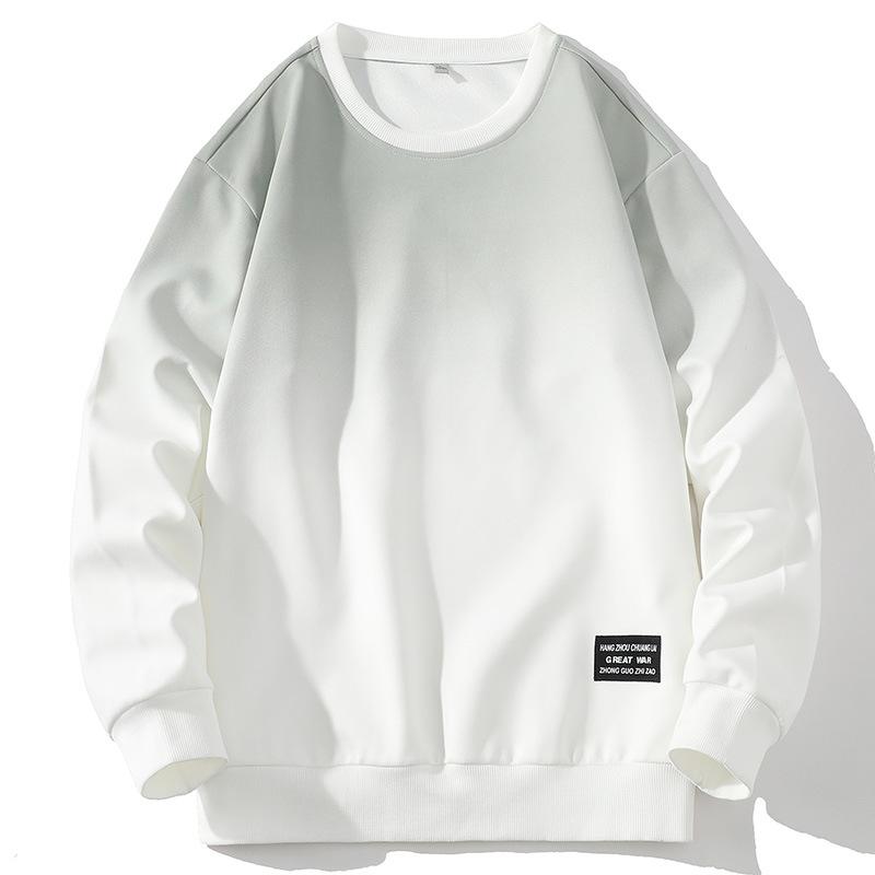 Kazak Erkek Modası Uzun Kollu Rahat Bol Yuvarlak Yaka Tişört Altlık Erkek