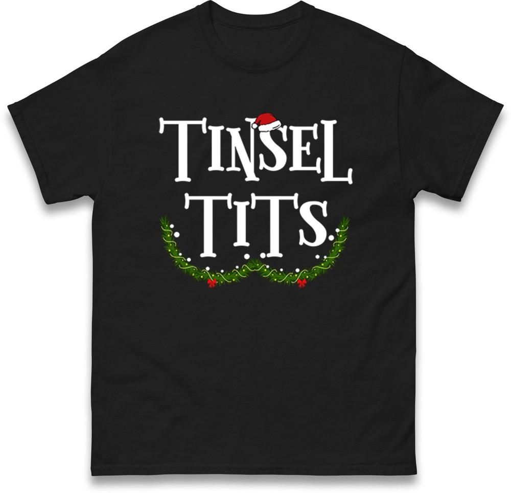 Funny Christmas Couple Matching Tshirt Jingle Balls Tinsel Tts Holiday Tee