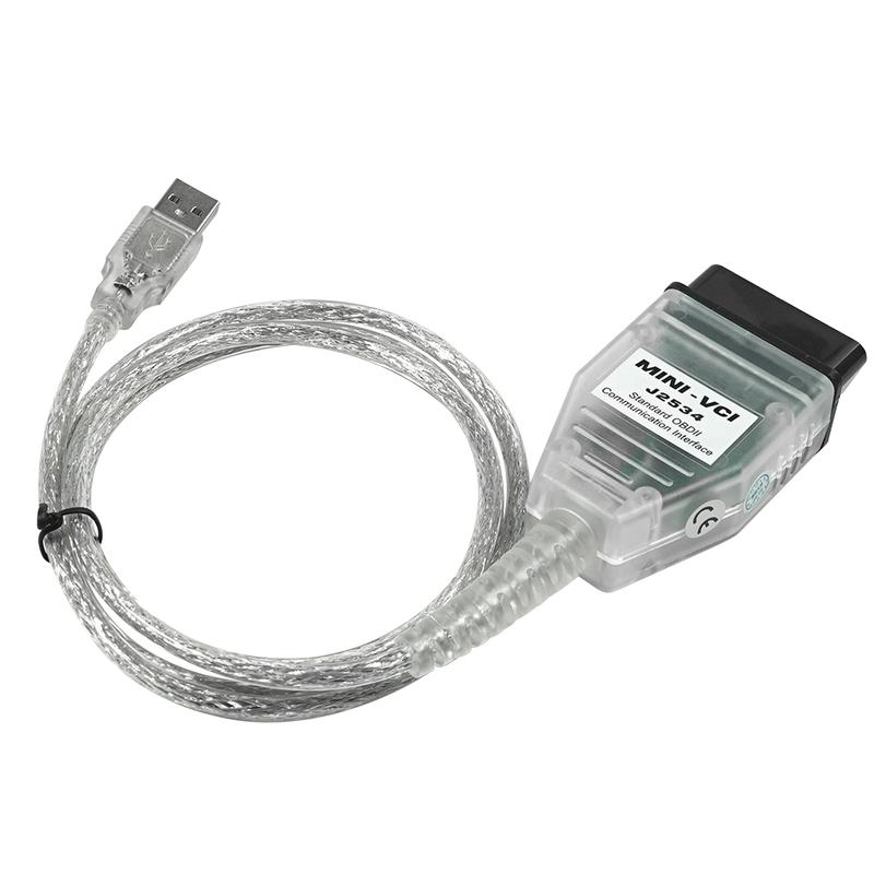MINI VCI For Toyota TIS Techstream V18.00.008 minivci FTDI For J2534 Auto Scanner OBD OBD2 Car Diagnostics cable MINI-VCI Cable