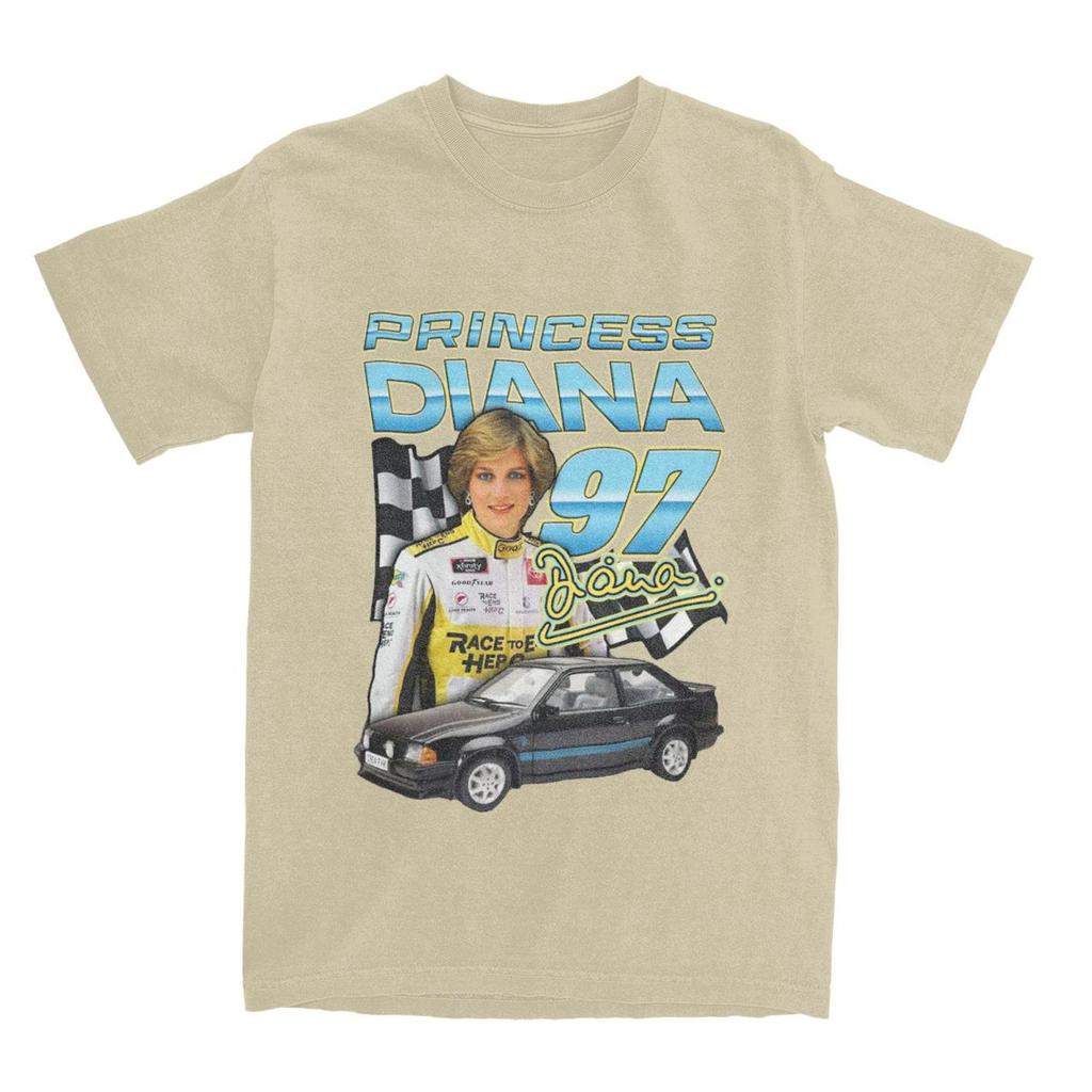 Vintage Princess Diana 97 T-Shirt for Men Crew Neck 100% Cotton T Shirt Short Sleeve Tees Gift Idea Clothing