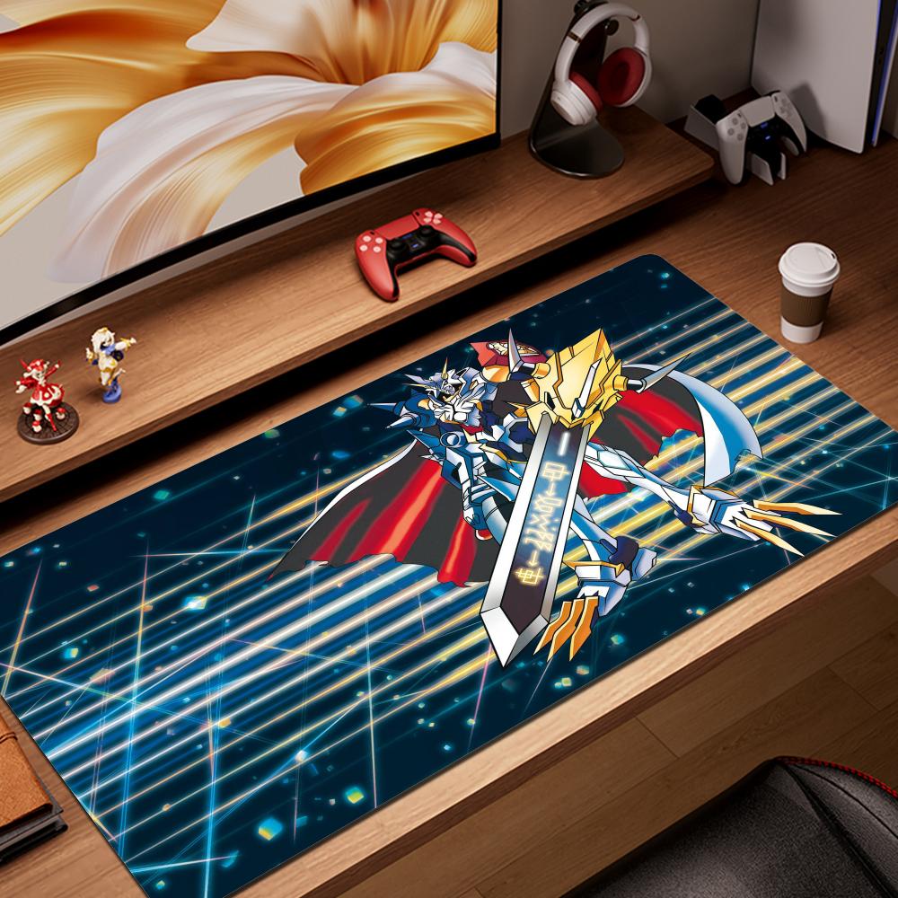 HYBXAXC Kawaii Mouse Pad Anime Digimon Pc Gamer Desk Mat Accessories Keyboard Deskmat Computer Mat Rug Laptop Hot