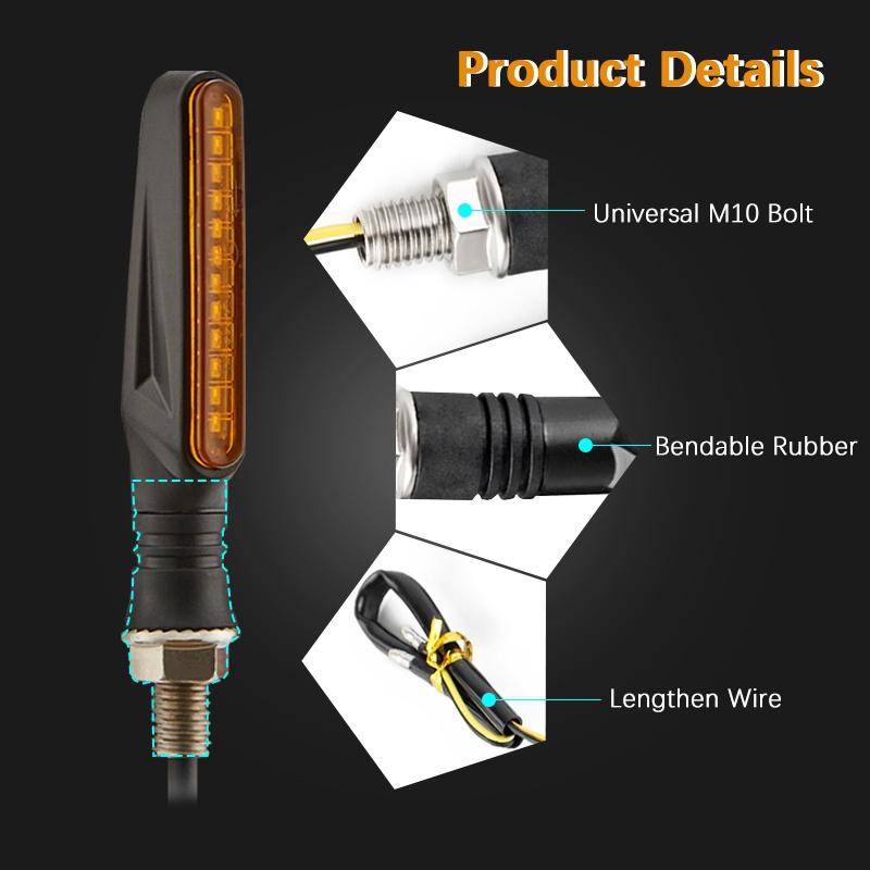 Buy Motorcycle Turn Signal Light E11 335SMD Turn Signals Indicator Flashing Light Blinker at